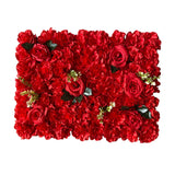 Maxbell Flowers Wall Panel 40Cmx60cm Floral Backdrop for Indoor Party Baby Shower Red