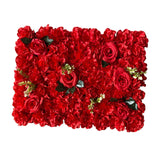 Maxbell Flowers Wall Panel 40Cmx60cm Floral Backdrop for Indoor Party Baby Shower Red