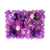Maxbell Flowers Wall Panel 40Cmx60cm Floral Backdrop for Indoor Party Baby Shower Violet