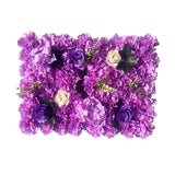 Maxbell Flowers Wall Panel 40Cmx60cm Floral Backdrop for Indoor Party Baby Shower Violet