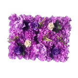 Maxbell Flowers Wall Panel 40Cmx60cm Floral Backdrop for Indoor Party Baby Shower Violet