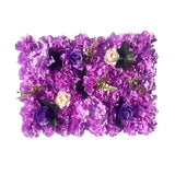 Maxbell Flowers Wall Panel 40Cmx60cm Floral Backdrop for Indoor Party Baby Shower Violet
