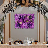 Maxbell Flowers Wall Panel 40Cmx60cm Floral Backdrop for Indoor Party Baby Shower Violet