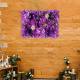 Maxbell Flowers Wall Panel 40Cmx60cm Floral Backdrop for Indoor Party Baby Shower Violet