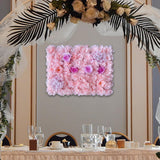 Maxbell Flowers Wall Panel 40Cmx60cm Floral Backdrop for Indoor Party Baby Shower Pink