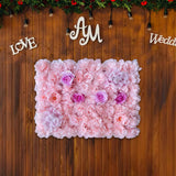 Maxbell Flowers Wall Panel 40Cmx60cm Floral Backdrop for Indoor Party Baby Shower Pink