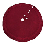 Maxbell Xmas Tree Holiday Skirt Round Ornaments Tree Base Covers Red