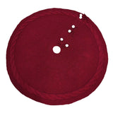 Maxbell Xmas Tree Holiday Skirt Round Ornaments Tree Base Covers Red