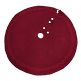 Maxbell Xmas Tree Holiday Skirt Round Ornaments Tree Base Covers Red