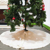 Maxbell Xmas Tree Holiday Skirt Round Ornaments Tree Base Covers White