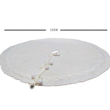 Maxbell Xmas Tree Holiday Skirt Round Ornaments Tree Base Covers White