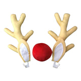Maxbell Christmas Car Reindeer Antlers and Nose Decorations for Car SUV Truck Window