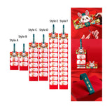 Maxbell Red Envelopes New Year Lunar Hong Bao with Rabbit Patterns for Spring Style A