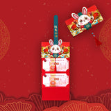Maxbell Red Envelopes New Year Lunar Hong Bao with Rabbit Patterns for Spring Style B