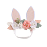 Maxbell Creative Bunny Ears Headband Decor Woodland for Festival Fancy Dress Newborn Style A