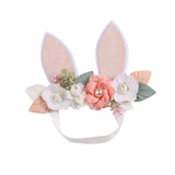 Maxbell Creative Bunny Ears Headband Decor Woodland for Festival Fancy Dress Newborn Style A