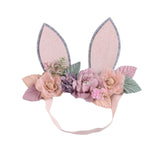 Maxbell Creative Bunny Ears Headband Decor Woodland for Festival Fancy Dress Newborn Style B