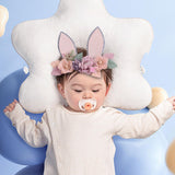 Maxbell Creative Bunny Ears Headband Decor Woodland for Festival Fancy Dress Newborn Style B