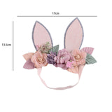 Maxbell Creative Bunny Ears Headband Decor Woodland for Festival Fancy Dress Newborn Style B