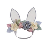Maxbell Creative Bunny Ears Headband Decor Woodland for Festival Fancy Dress Newborn Style C