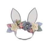Maxbell Creative Bunny Ears Headband Decor Woodland for Festival Fancy Dress Newborn Style C