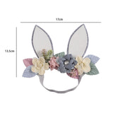 Maxbell Creative Bunny Ears Headband Decor Woodland for Festival Fancy Dress Newborn Style C