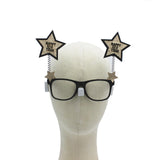 Maxbell Fashion New Year Glasses Frame Costume Accessory for Cosplay Decor