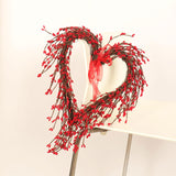 Maxbell Creative Heart Wreath Adornment Garland for Living Room Home Decoration