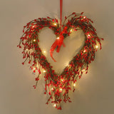 Maxbell Creative Heart Wreath Adornment Garland for Living Room Home Decoration