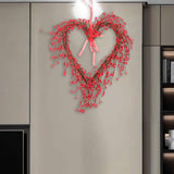 Maxbell Creative Heart Wreath Adornment Garland for Living Room Home Decoration