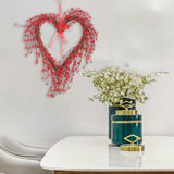 Maxbell Creative Heart Wreath Adornment Garland for Living Room Home Decoration