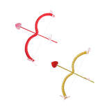 Maxbell Bow Arrow Bow and Arrow Toy Party Supply Fancy Dress for Wedding Cosplay red