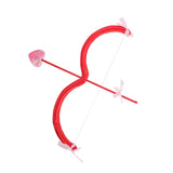 Maxbell Bow Arrow Bow and Arrow Toy Party Supply Fancy Dress for Wedding Cosplay red
