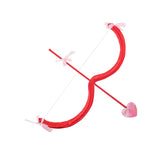 Maxbell Bow Arrow Bow and Arrow Toy Party Supply Fancy Dress for Wedding Cosplay red