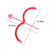 Maxbell Bow Arrow Bow and Arrow Toy Party Supply Fancy Dress for Wedding Cosplay red