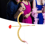 Maxbell Bow Arrow Bow and Arrow Toy Party Supply Fancy Dress for Wedding Cosplay gold