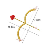 Maxbell Bow Arrow Bow and Arrow Toy Party Supply Fancy Dress for Wedding Cosplay gold