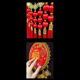 Maxbell Creative Chinese New Year Decoration Hanging Ornament for Bedroom Decor