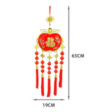 Maxbell Traditional Chinese New Year Ornament with Tassel 2023 for Gifts New Year