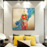 Maxbell Traditional Chinese New Year Ornament with Tassel 2023 for Gifts New Year