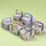 Maxbell 5x Cartoon Tin Plate Gift Box Small Tin Boxes for Travel Party Favors Decor
