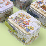 Maxbell 5x Cartoon Tin Plate Gift Box Small Tin Boxes for Travel Party Favors Decor