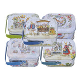 Maxbell 5x Cartoon Tin Plate Gift Box Small Tin Boxes for Travel Party Favors Decor