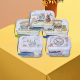 Maxbell 5x Cartoon Tin Plate Gift Box Small Tin Boxes for Travel Party Favors Decor