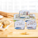 Maxbell 5x Cartoon Tin Plate Gift Box Small Tin Boxes for Travel Party Favors Decor