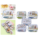 Maxbell 5x Cartoon Tin Plate Gift Box Small Tin Boxes for Travel Party Favors Decor