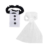 Maxbell 2Pcs Wedding Flute Decoration Set Toasting Flutes Decoration for Wedding