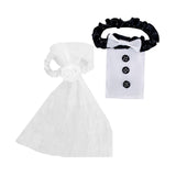 Maxbell 2Pcs Wedding Flute Decoration Set Toasting Flutes Decoration for Wedding