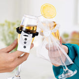 Maxbell 2Pcs Wedding Flute Decoration Set Toasting Flutes Decoration for Wedding