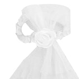 Maxbell 2Pcs Wedding Flute Decoration Set Toasting Flutes Decoration for Wedding